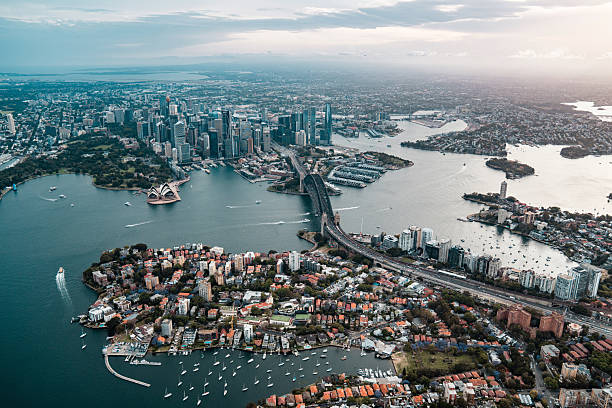istock Sydney Harbor Maritime District Spans Between Historic Suburbs Modern CBD 2236006142