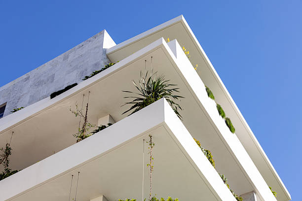 istock Closeup modern apartment building, background with copy space 2236007307