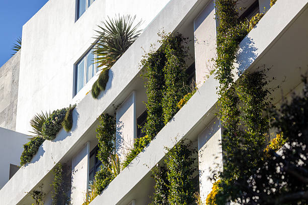 istock Closeup modern apartment building, background with copy space 2236007362