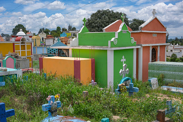 Chichicastenango, Guatemala - July 4, 2025: General Cemetery of Chichicastenango, Quiche, Guatemala.