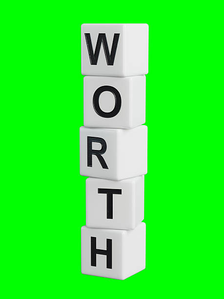 istock wooden elements with WORTH business word. Mission, Vision and core values concept.3D rendering on Green Screen for footage and clipping path. 2236013744