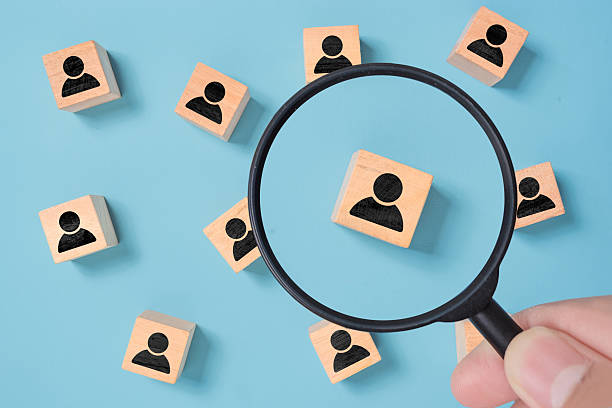 istock Searching for talent or looking for employee concept using magnifying glass 2236022685