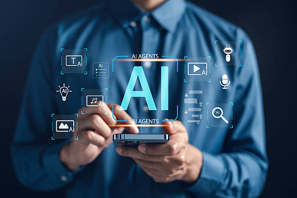 istock AI agents productivity for text, video, image, audio, chatbot, and automation tools. artificial intelligence in smart workflow, content creation, and efficiency. 2236022829