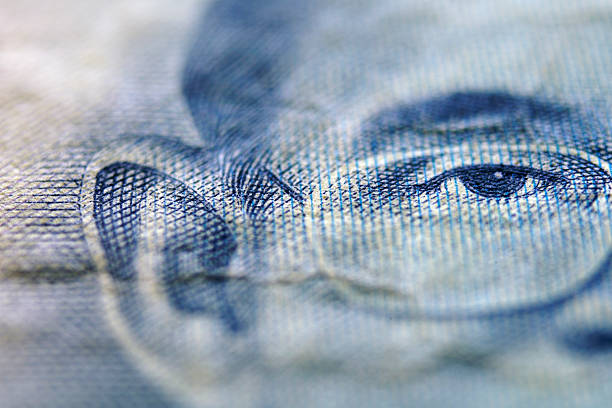 istock Close-Up of a Face on Currency with Detailed Textures and Patterns 2236026013