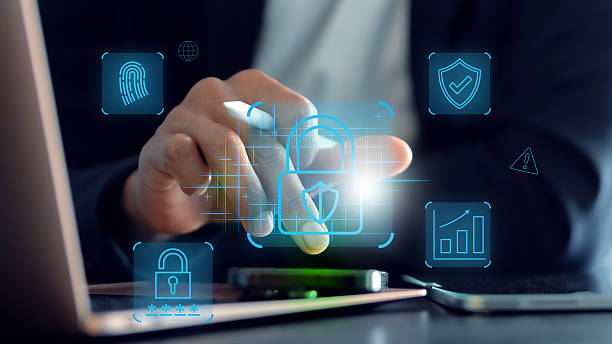 istock lock mark cybersecurity internet, protect attacks from a hacker. concept of password privacy on an online system, secure data from crime, virus cyber. cyber security technology digital information. 2236027824