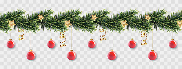 istock Christmas and New Year background with fir trees, isolated. 2236030151