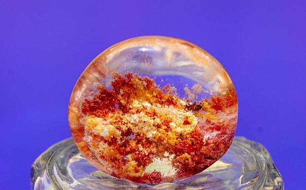 istock Polished gemstone with vibrant inclusions 2236038226