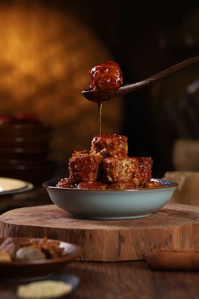 Doufuru or fermented bean curd,Salty and Umami Fermented Tofu, a Chinese Staple