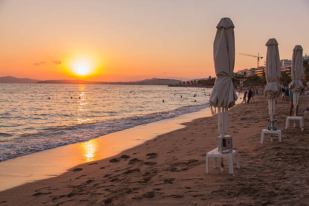 istock Beach Paralia Edem at Athens, Greece, at sunset 2236049577