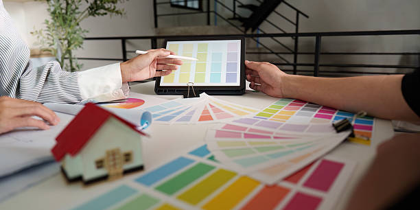 istock Interior Design Consultation. Collaborating on color selections for a home project. 2236052922