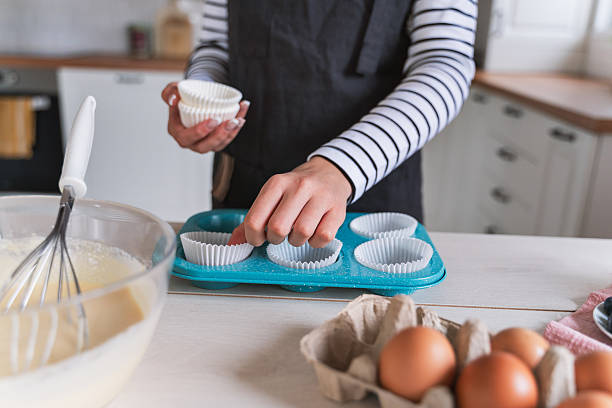 istock Homemade Muffin Preparation with Ingredients on Counter 2236056796
