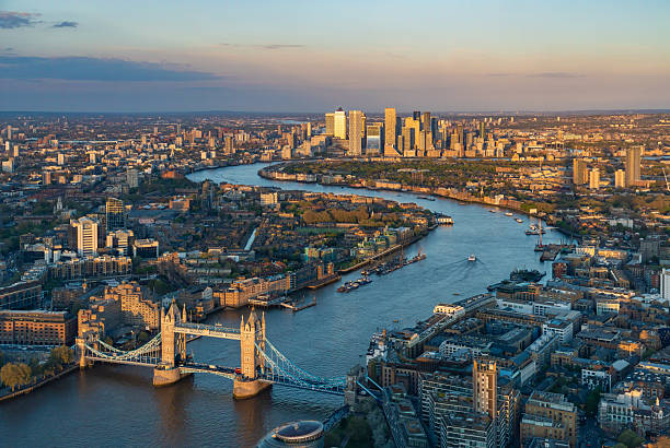 istock Thames River and East London at Sunset 2236059705
