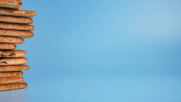 istock Stacked cookies showing a profit or a building 2236064564