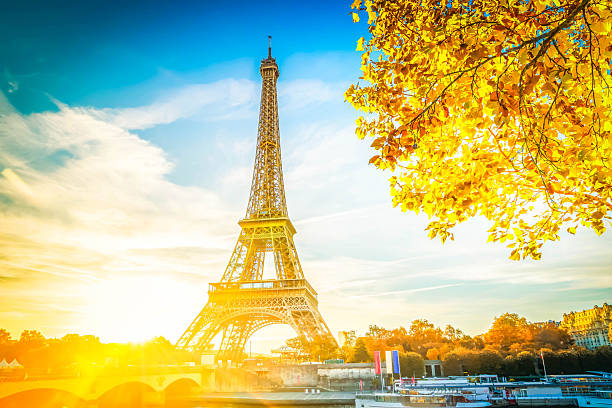 istock eiffel tour and from Trocadero, Paris 2236074818
