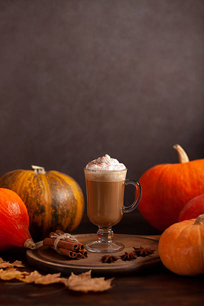istock Spiced Pumpkin Latte with Autumn Decor 2236074855