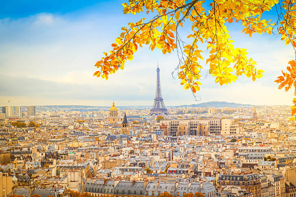 istock skyline of Paris with eiffel tower 2236075248