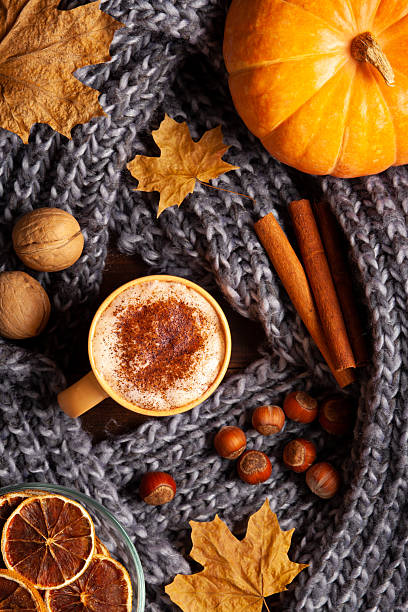 istock Autumn Still Life with Pumpkin and Latte 2236075306