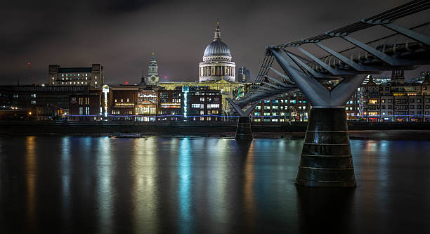 istock Millennium Bridge and St. Paul’s at Night, London 2236076771