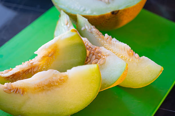 istock Ripe, sliced juicy melon 2236079974