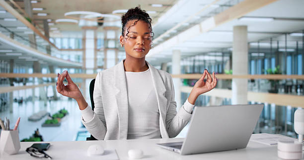 istock An African American Woman Meditating 2236081142