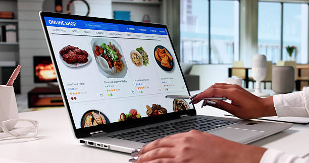 istock Woman Ordering African Groceries Online 2236081475
