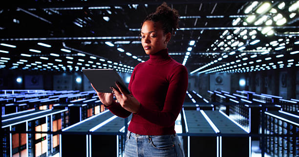 istock African American Woman Configuring Security Lines 2236082498