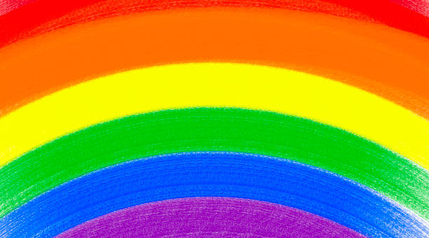 Rainbow Pride Colors - Abstract Watercolor Background in the Rainbow Spectrum