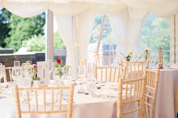 istock Wedding Breakfast Table Set Up in Marque 2236090386