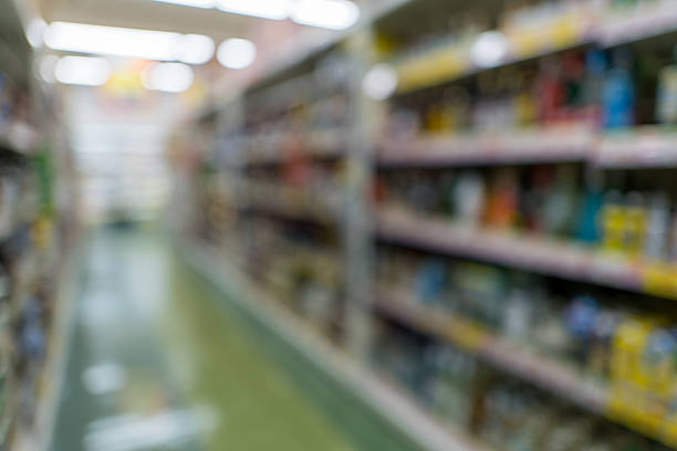 Defocused Drugstore Aisle Background