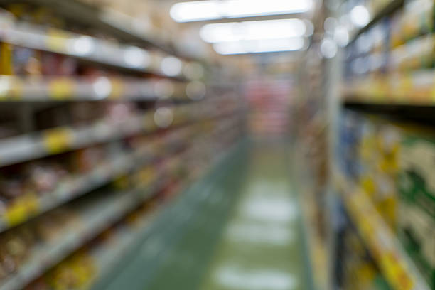 Defocused Drugstore Aisle Background