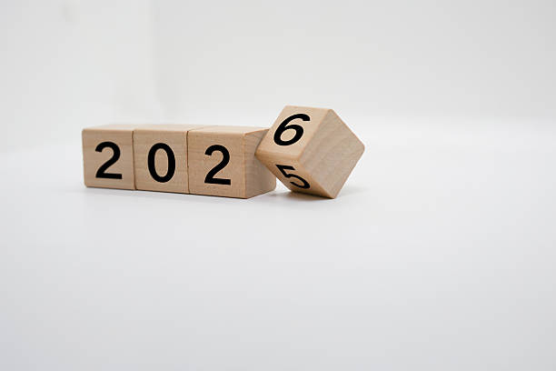 istock Wooden Blocks Displaying 2025 and 2026 2236095896