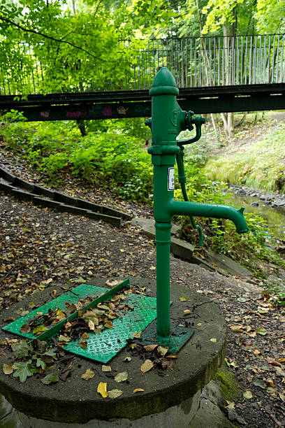 Water treatment plant within the pumps and pipelines