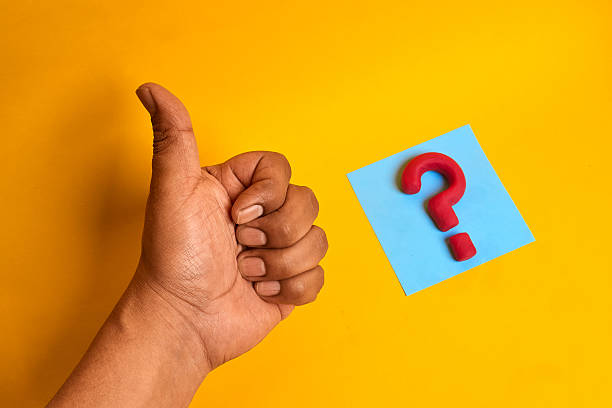 istock Thumbs up beside a question mark showing approval of a solution and confidence that the answer resolves doubt and advances decision making. 2236108046