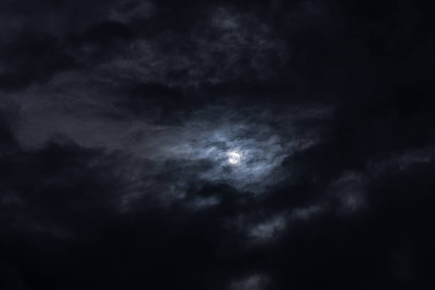 istock A dramatic depiction of a night sky filled with dark stormy clouds 2236111274