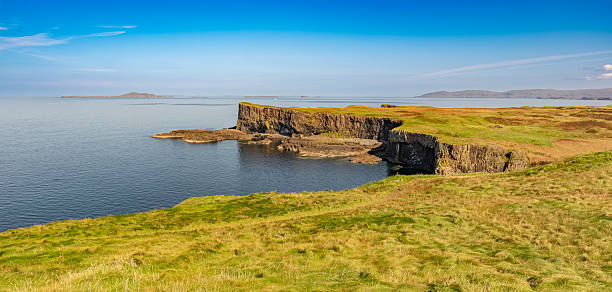 istock Staffa Island – Northwest coastal view with cliffs and sea, August 2236113127