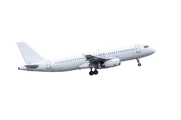 istock Take off a passenger jetliner isolated on white background 2236115820