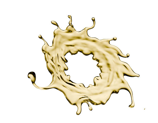 istock oil splash isolated on white background. 3d render 2236126891