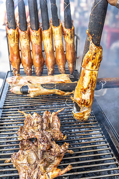 istock Guinea pig roasting on the grill. 2236133161