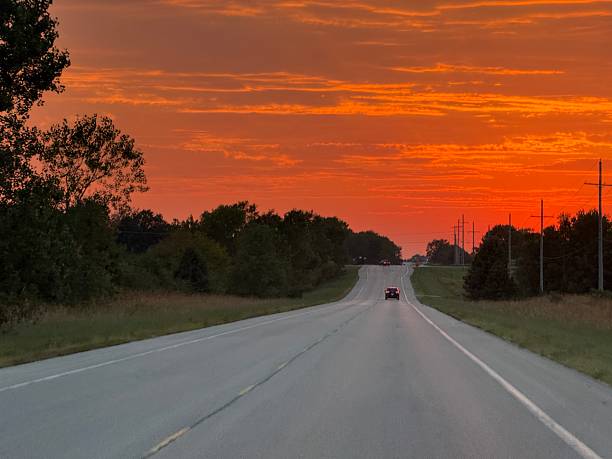 istock Beautiful Rural Midwestern Sunset Near Spring Hill 2236144471