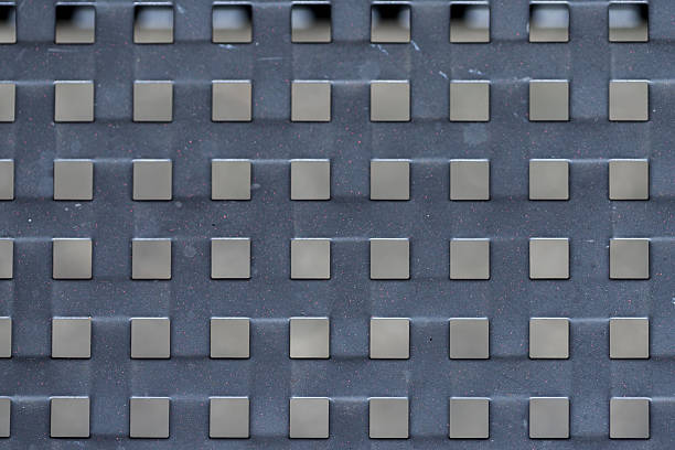 Pattern made of white keys on gray background. Unlock your true potential in solving problems. Minimal safety concept. Flat lay security idea.