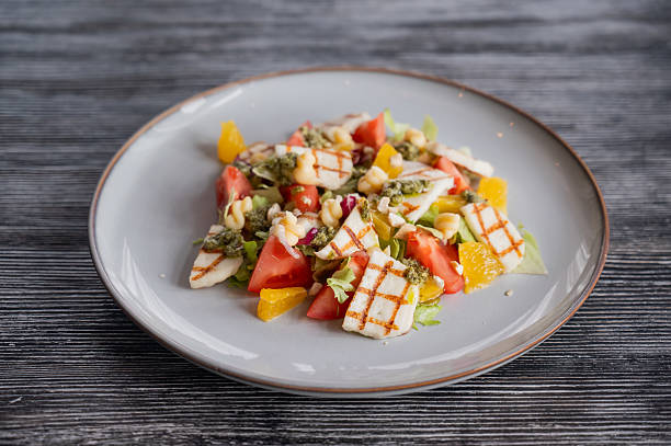 istock Salad with mozzarella cheese and oranges. 2236160277