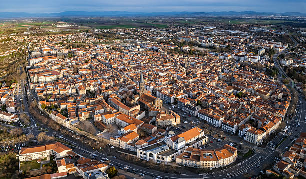 istock Aerial view around the city Riom 2236166487