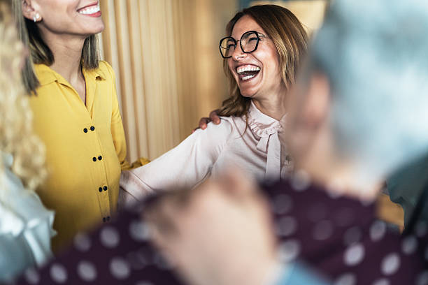 istock Cheerful team huddle in the office 2236169503