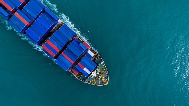 istock Aerial view Container cargo ship freight shipping transport logistic international, Global business industry transportation logistic import export by container cargo ship, Container ship sea freight. 2236182306