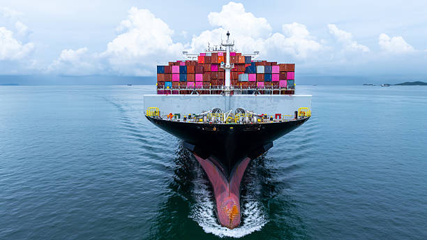 istock Container cargo ship freight shipping transport logistic international, Global business industry transportation logistic import export by container cargo ship, Container ship sea freight. 2236182317
