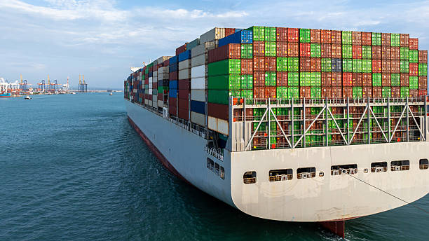 istock Aerial view container ship cargo freight shipping international, Global business freight shipping import export logistic transportation container ship, Container ship cargo sea freight container ship. 2236183728