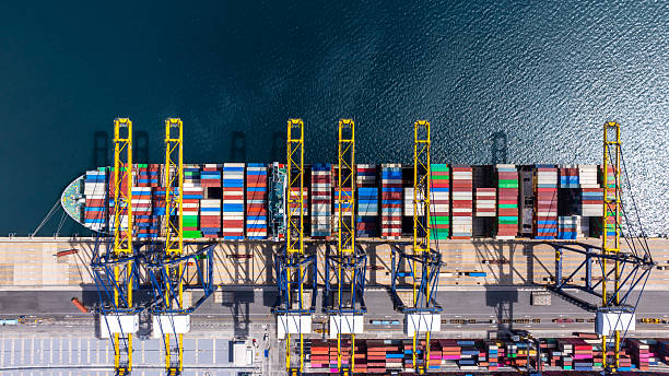 istock Aerial view container ship cargo freight shipping international, Global business freight shipping import export logistic transportation container ship, Container ship cargo sea freight container ship. 2236183745