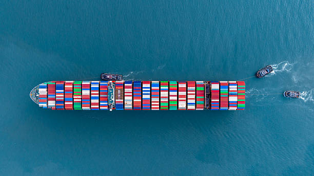istock Aerial view container ship cargo freight shipping international, Global business freight shipping import export logistic transportation container ship, Container ship cargo sea freight container ship. 2236183762