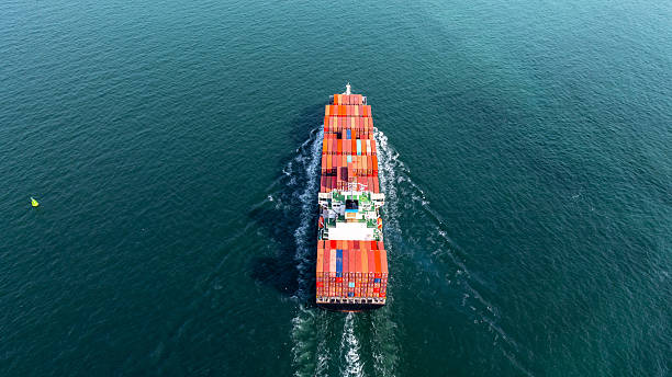 istock Aerial view Container cargo ship cargo shipping global business logistic import export freight shipping transportation by container cargo ship international, Container cargo freight ship vessel boat. 2236184666