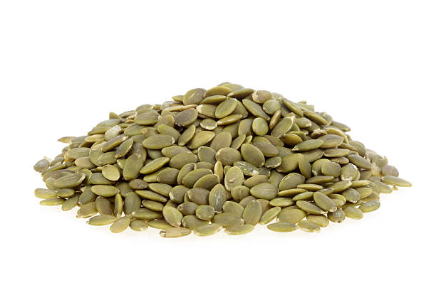 istock Agroup of Pumpkin seed on white background 2236186493